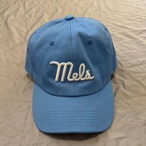 Blue Baseball Cap with Embroidered Logo